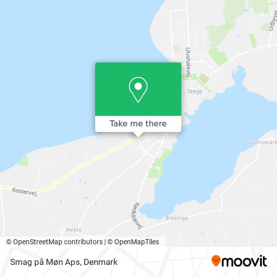 Smag på Møn Aps map