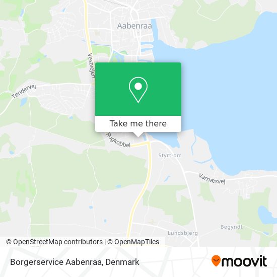 Borgerservice Aabenraa map