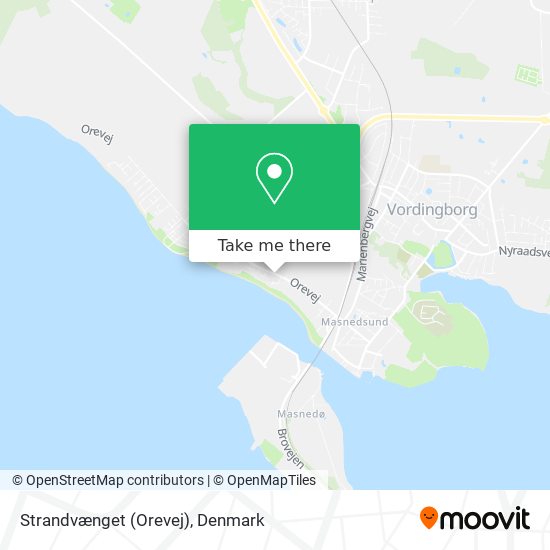 Strandvænget (Orevej) map