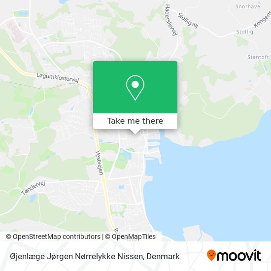 Øjenlæge Jørgen Nørrelykke Nissen map