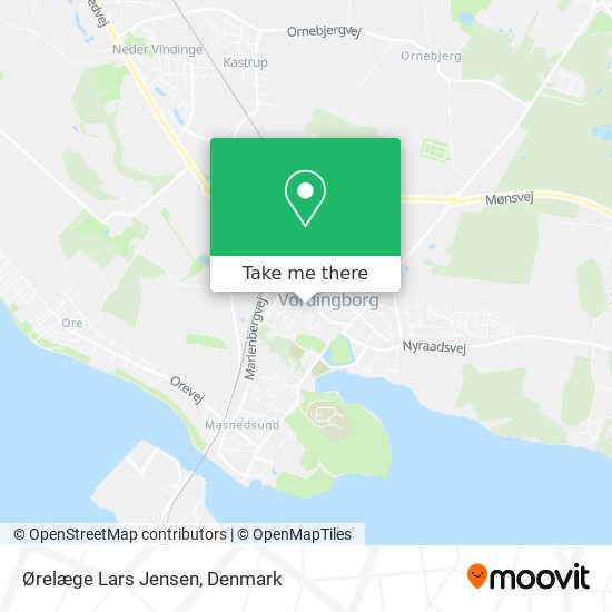 Ørelæge Lars Jensen map