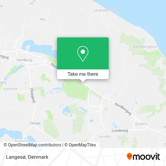 Langesø map