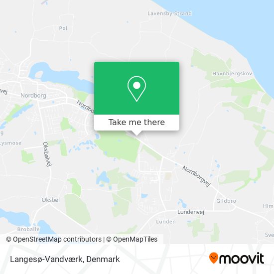 Langesø-Vandværk map