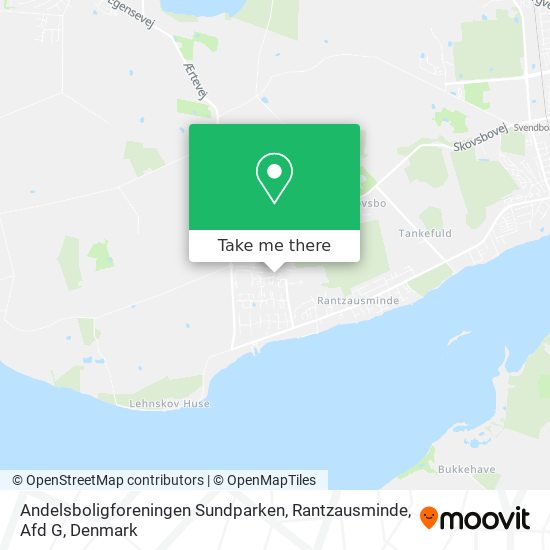 Andelsboligforeningen Sundparken, Rantzausminde, Afd G map