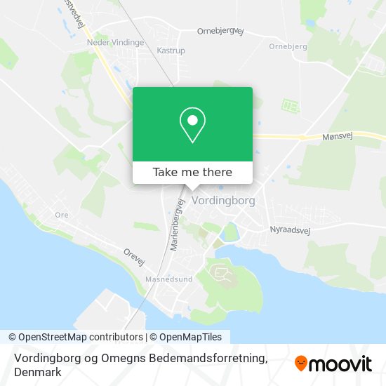 Vordingborg og Omegns Bedemandsforretning map