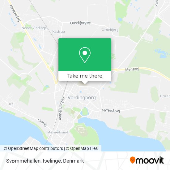 Svømmehallen, Iselinge map