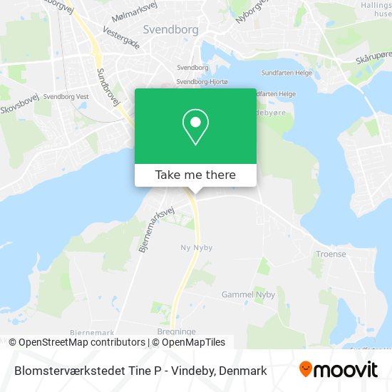 Blomsterværkstedet Tine P - Vindeby map