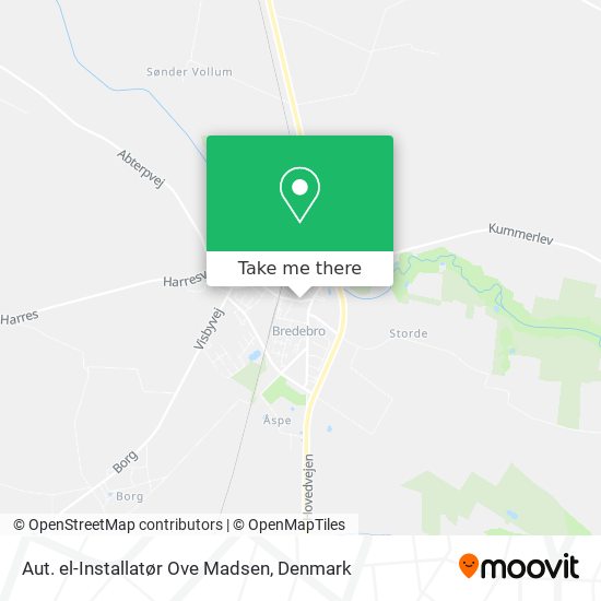 Aut. el-Installatør Ove Madsen map