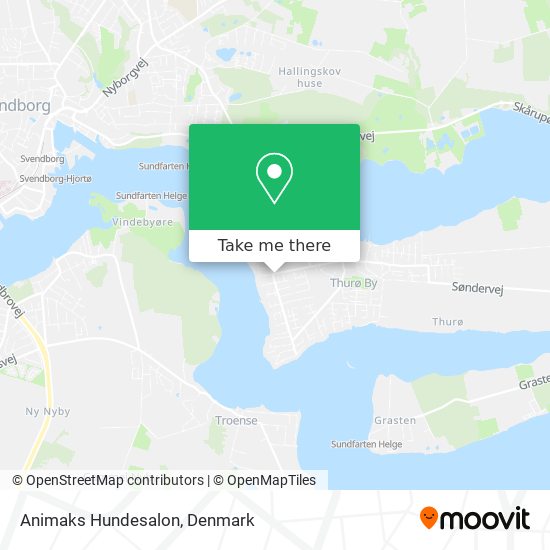 Animaks Hundesalon map