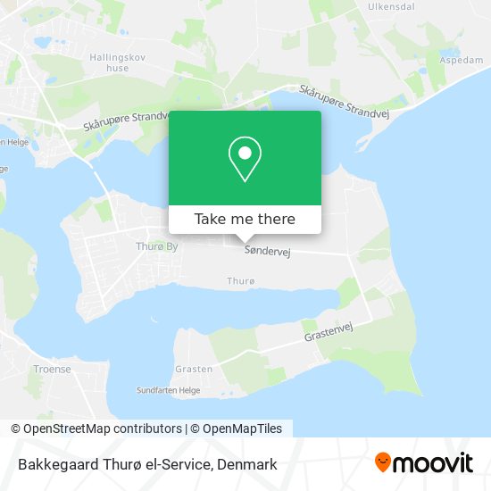 Bakkegaard Thurø el-Service map
