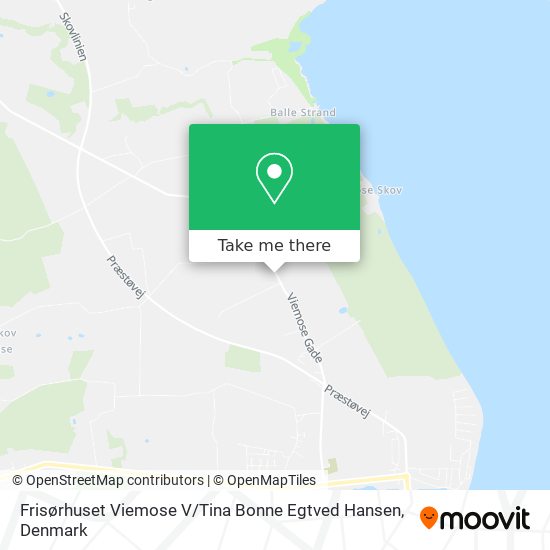 Frisørhuset Viemose V / Tina Bonne Egtved Hansen map