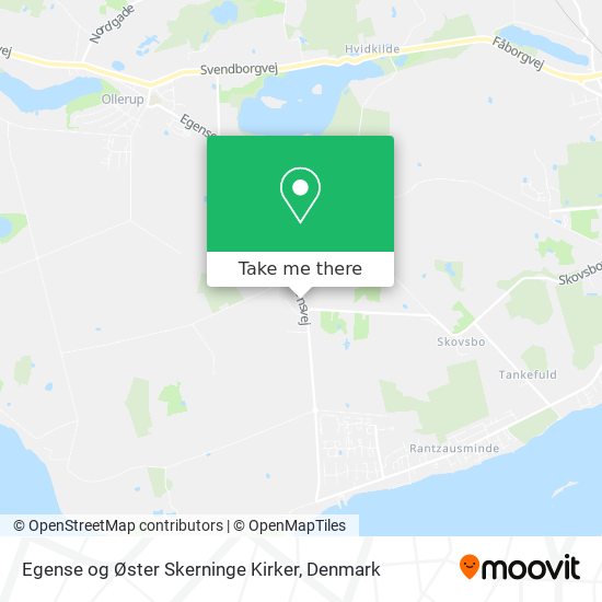 Egense og Øster Skerninge Kirker map