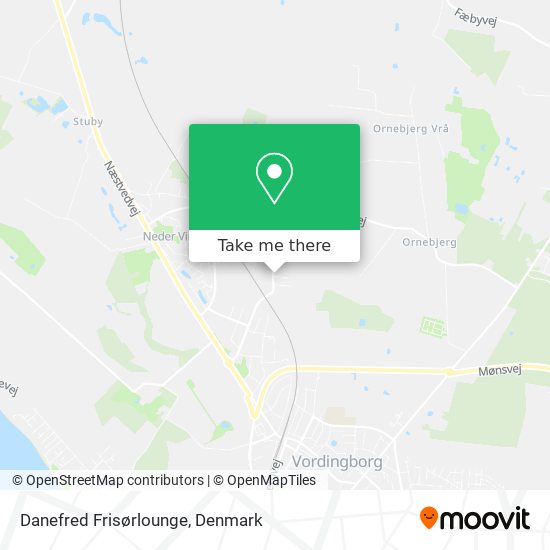 Danefred Frisørlounge map