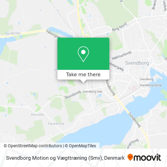 Svendborg Motion og Vægttræning (Smv) map