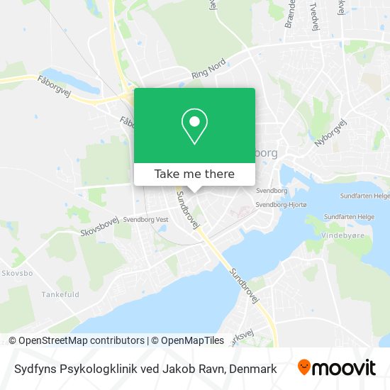 Sydfyns Psykologklinik ved Jakob Ravn map