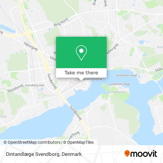 Dintandlæge Svendborg map