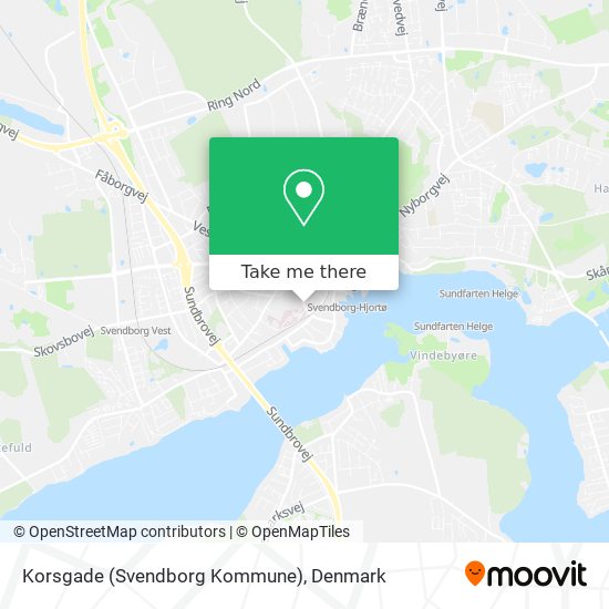 Korsgade (Svendborg Kommune) map