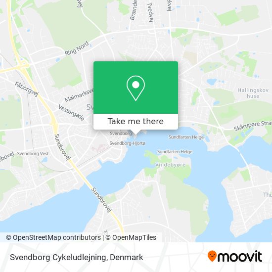 Svendborg Cykeludlejning map