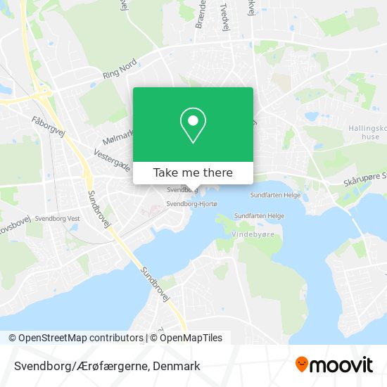 Svendborg/Ærøfærgerne map