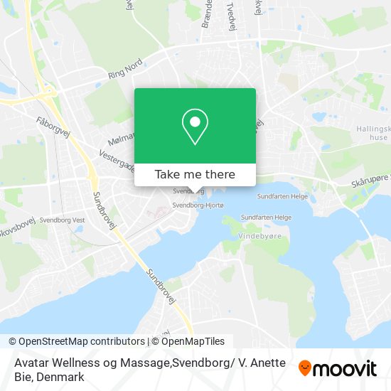 Avatar Wellness og Massage,Svendborg/ V. Anette Bie map
