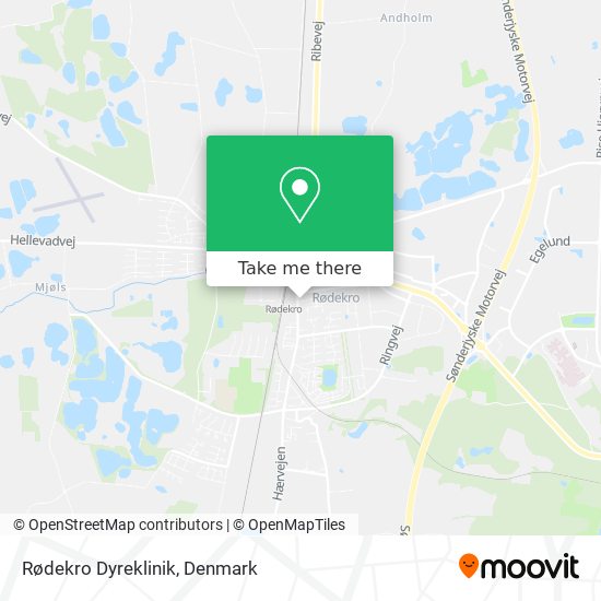 Rødekro Dyreklinik map