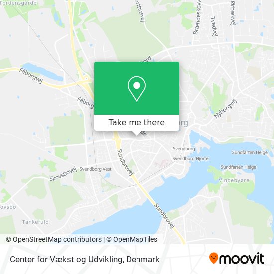 Center for Vækst og Udvikling map