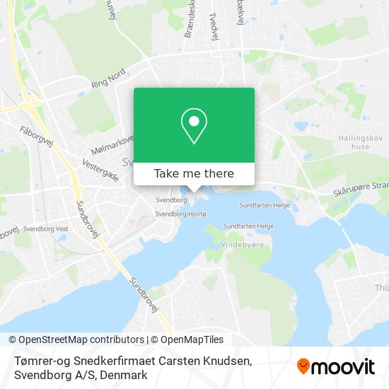 Tømrer-og Snedkerfirmaet Carsten Knudsen, Svendborg A / S map