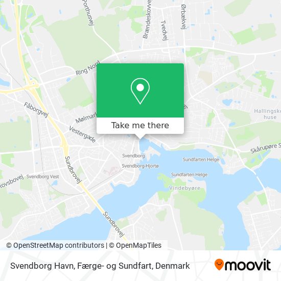 Svendborg Havn, Færge- og Sundfart map