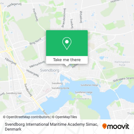 Svendborg International Maritime Academy Simac map