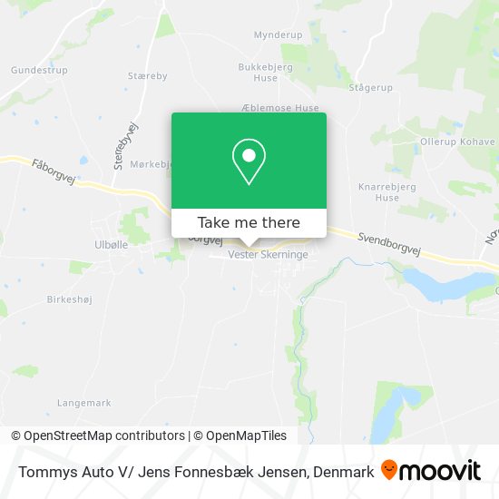 Tommys Auto V/ Jens Fonnesbæk Jensen map