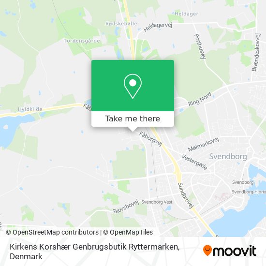 Kirkens Korshær Genbrugsbutik Ryttermarken map