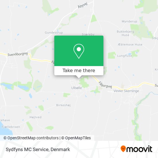 Sydfyns MC Service map