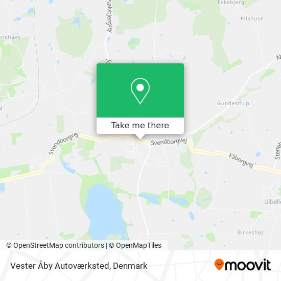 Vester Åby Autoværksted map