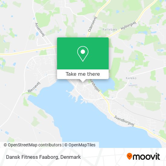 Dansk Fitness Faaborg map