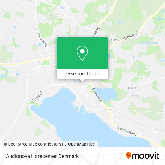 Audionova Hørecenter map