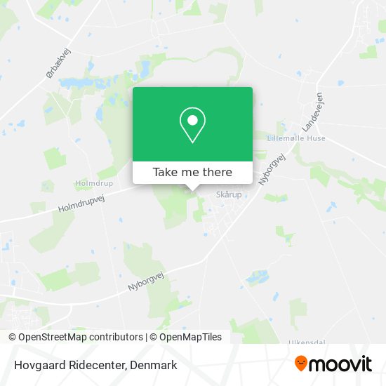 Hovgaard Ridecenter map