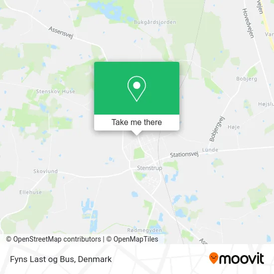 Fyns Last og Bus map