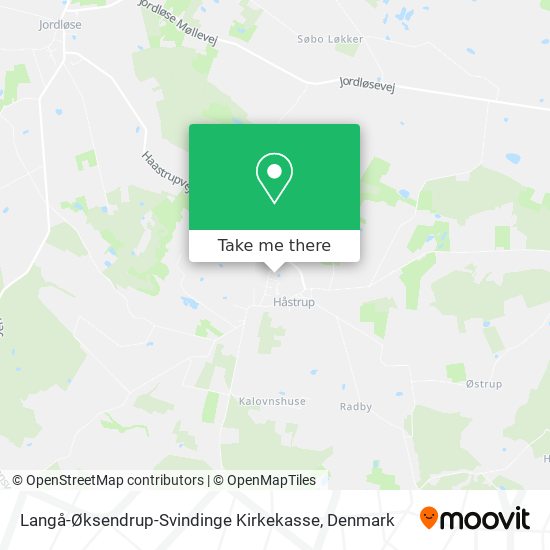 Langå-Øksendrup-Svindinge Kirkekasse map