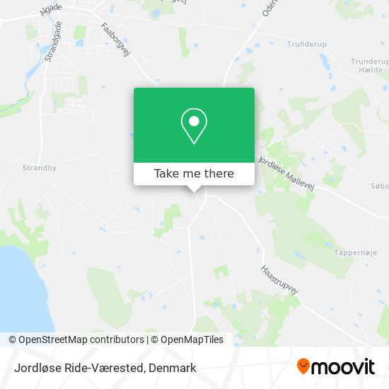 Jordløse Ride-Værested map