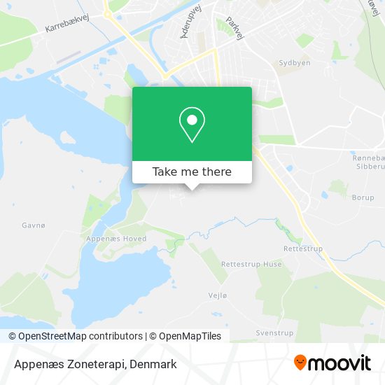 Appenæs Zoneterapi map