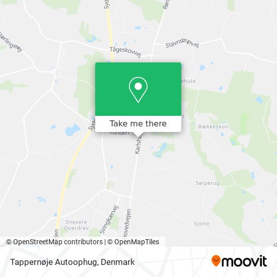 Tappernøje Autoophug map