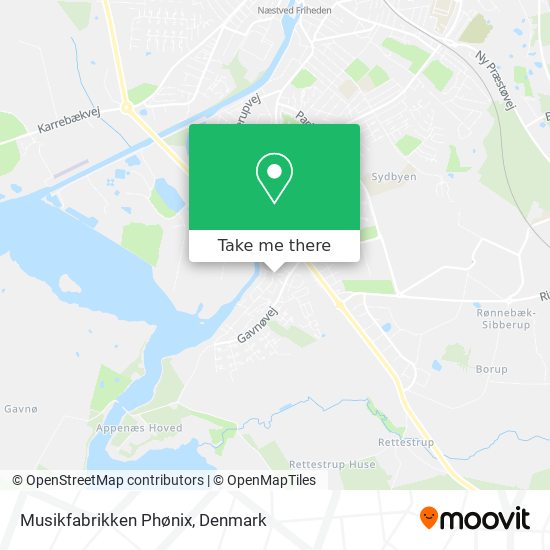 Musikfabrikken Phønix map