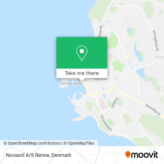 Novasol A/S Rønne map