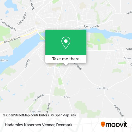 Haderslev Kasernes Venner map