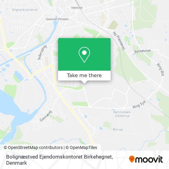 Bolignæstved Ejendomskontoret Birkehegnet map