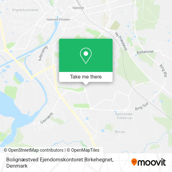 Bolignæstved Ejendomskontoret Birkehegnet map