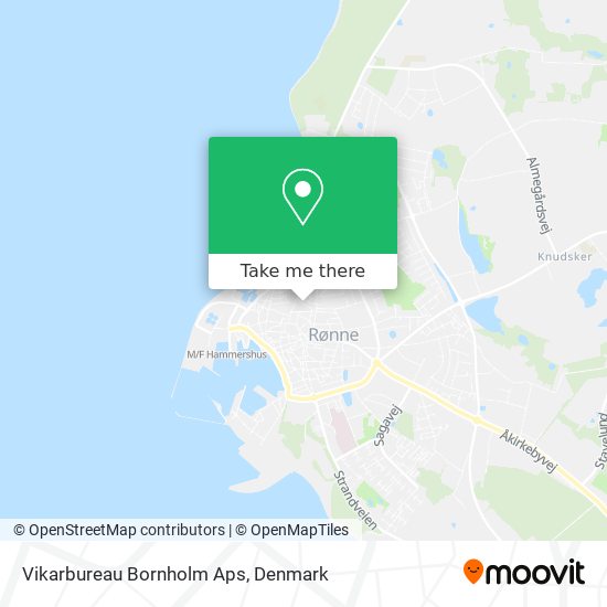 Vikarbureau Bornholm Aps map