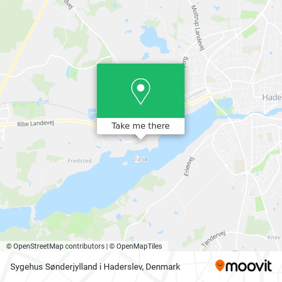 Sygehus Sønderjylland i Haderslev map