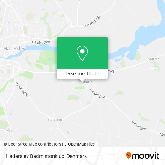 Haderslev Badmintonklub map