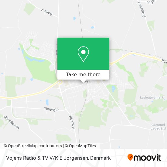 Vojens Radio & TV V / K E Jørgensen map